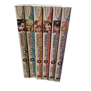 Ninja Girls Manga / Anime Lot Volumes 1 Thru 6 Del Rey Manga Paperbacks English